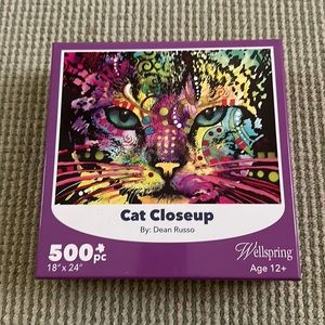 Cat abstract jigsaw puzzle